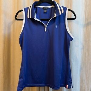 U.S. Polo Assn. Blue Zip-Up Polo Shirt